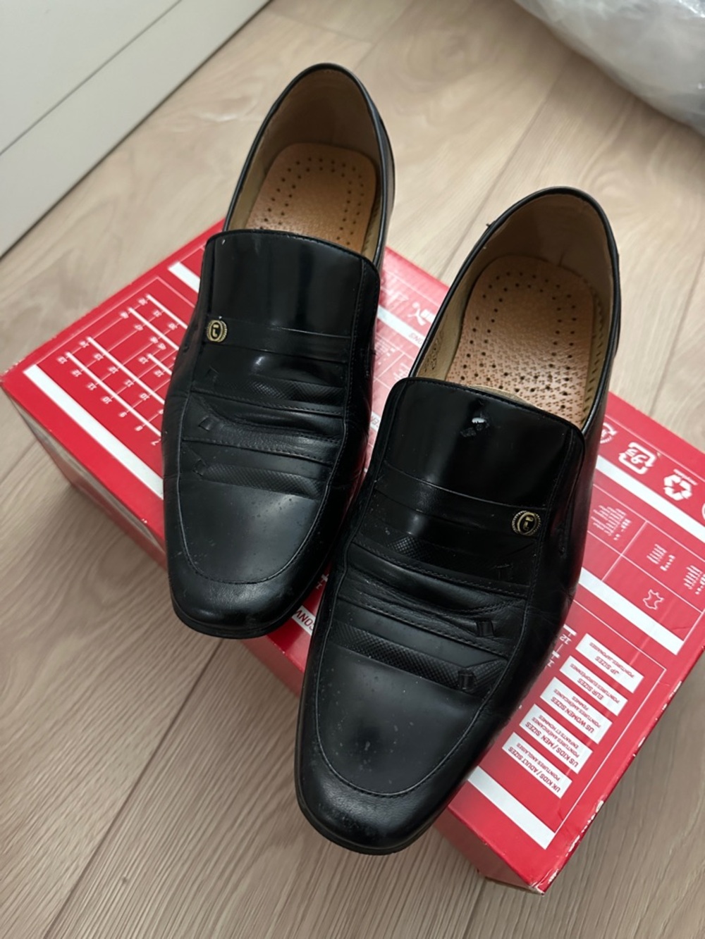 Classic Black Men's Slip-On Dress Shoes